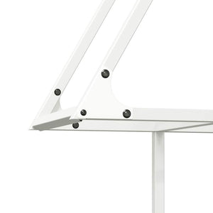 Rastrelliera per Legna da Ardere Bianca 80x25x90 cm 864316