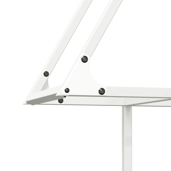 Rastrelliera per Legna da Ardere-Portalegna Bianca 80x25x90 cm