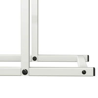 Rastrelliera per Legna da Ardere Bianca 80x25x90 cm 864316