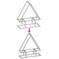 Rastrelliera per Legna da Ardere Bianca 80x25x90 cm 864316