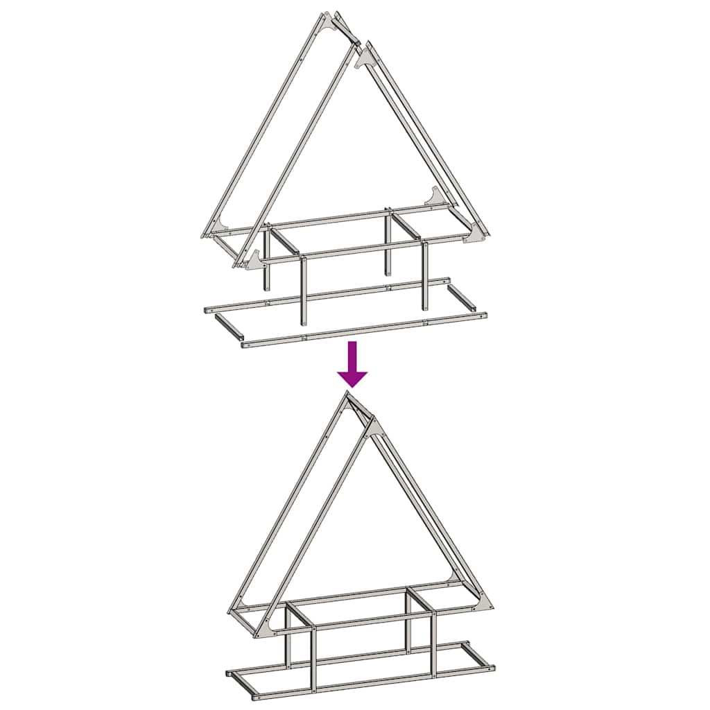 vidaXL Rastrelliera per Legna da Ardere Bianca 80x25x90 cm