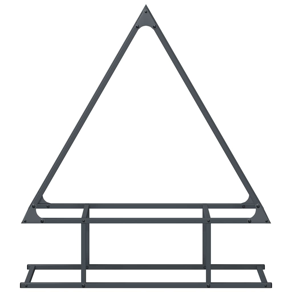 Rastrelliera per Legna da Ardere Antracite 80x25x90 cm 864317