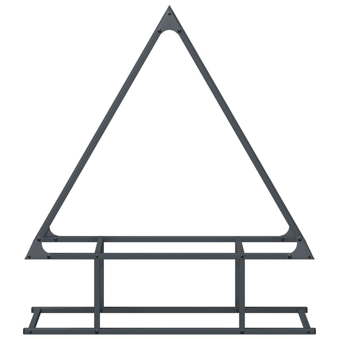 Rastrelliera per Legna da Ardere-Portalegna Antracite 80x25x90 cm