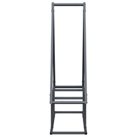 vidaXL Rastrelliera per Legna da Ardere Antracite 80x25x90 cm