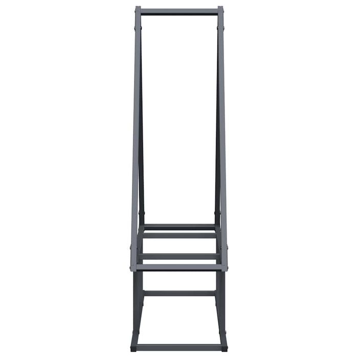 vidaXL Rastrelliera per Legna da Ardere Antracite 80x25x90 cm