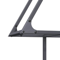 Rastrelliera per Legna da Ardere Antracite 80x25x90 cm 864317