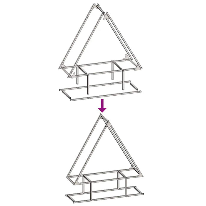 vidaXL Rastrelliera per Legna da Ardere Antracite 80x25x90 cm
