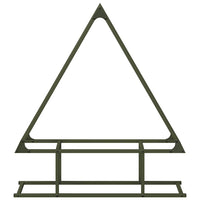 Rastrelliera per Legna da Ardere Verde Oliva 80x25x90 cm 864318