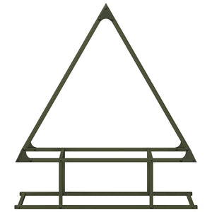 Rastrelliera per Legna da Ardere Verde Oliva 80x25x90 cm 864318