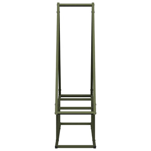 Rastrelliera per Legna da Ardere-Portalegna Verde Oliva 80x25x90 cm