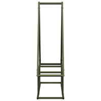 Rastrelliera per Legna da Ardere Verde Oliva 80x25x90 cm
