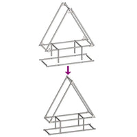 Rastrelliera per Legna da Ardere Verde Oliva 80x25x90 cm