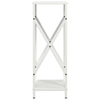 vidaXL Rastrelliera per Legna da Ardere Bianca 34x25x70 cm