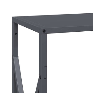 vidaXL Rastrelliera per Legna da Ardere Antracite 34x25x70 cm