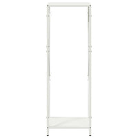 Rastrelliera per Legna da Ardere Bianca 34x25x100 cm