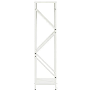 Rastrelliera per Legna da Ardere Bianca 34x25x100 cm