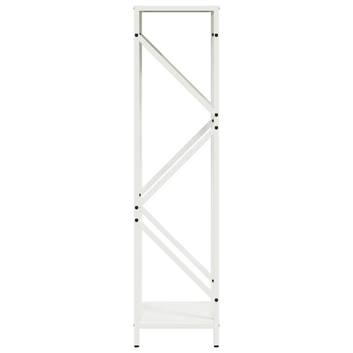 Rastrelliera per Legna da Ardere Bianca 34x25x100 cm 864324