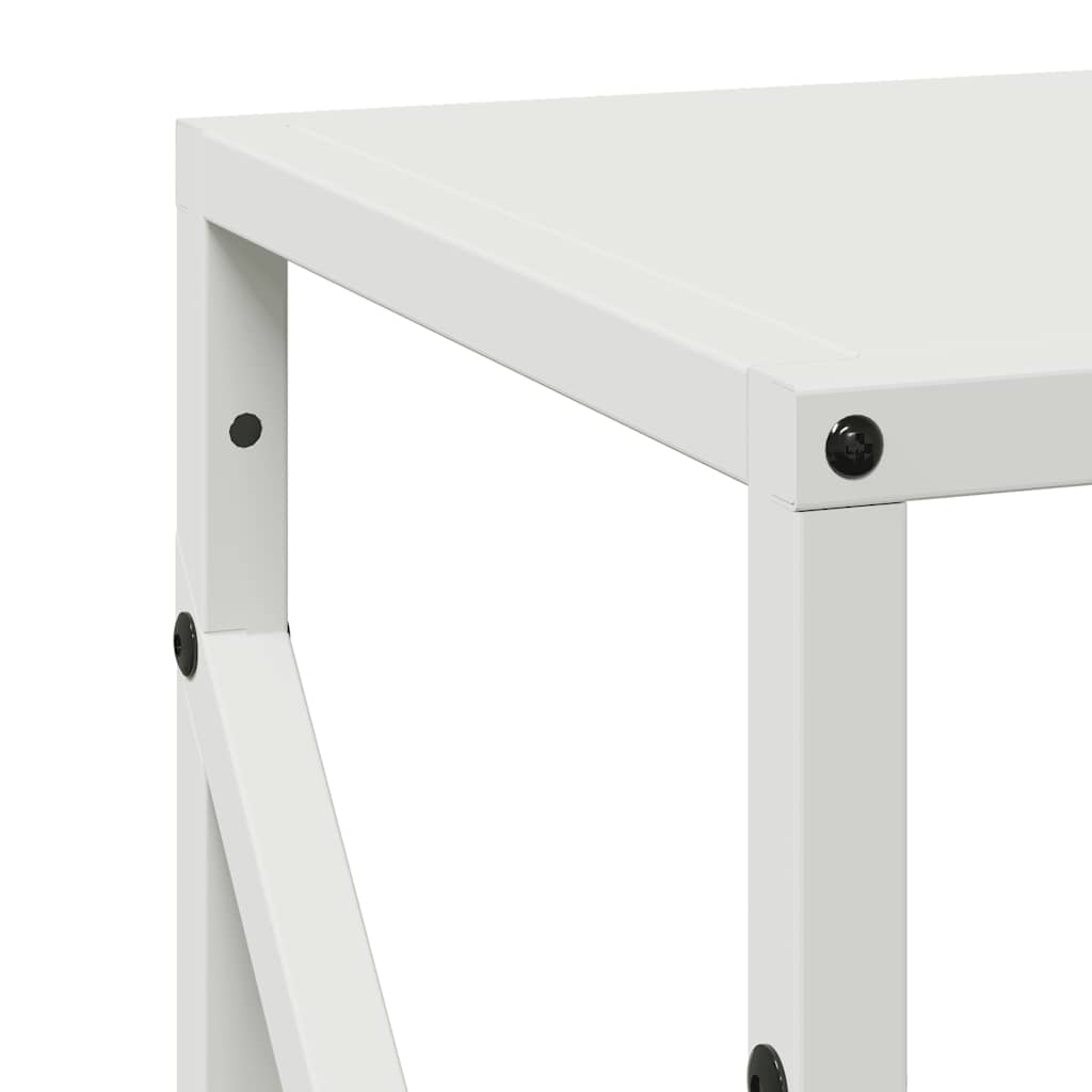 Rastrelliera per Legna da Ardere-Portalegna Bianca 34x25x100 cm