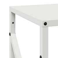 Rastrelliera per Legna da Ardere-Portalegna Bianca 34x25x100 cm