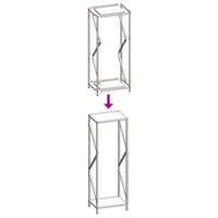 Rastrelliera per Legna da Ardere Antracite 34x25x100 cm 864325