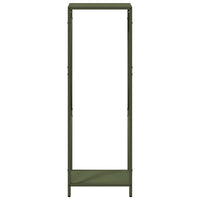 Rastrelliera per Legna da Ardere-Portalegna Verde Oliva 34x25x100 cm