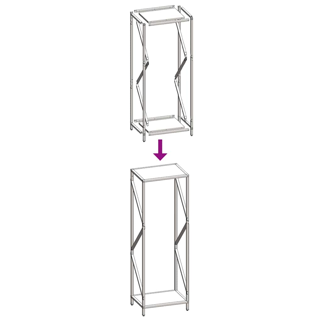 Rastrelliera per Legna da Ardere Verde Oliva 34x25x100 cm