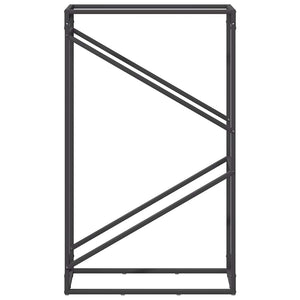 Rastrelliera per Legna da Ardere-Portalegna Nera 60x25x100 cm