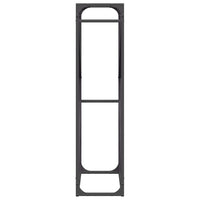 Rastrelliera per Legna da Ardere Nera 60x25x100 cm 864327