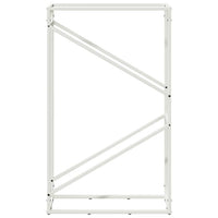 Rastrelliera per Legna da Ardere Bianca 60x25x100 cm 864328