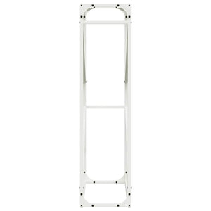 Rastrelliera per Legna da Ardere Bianca 60x25x100 cm 864328