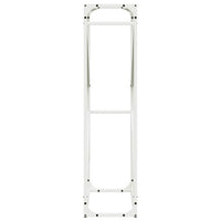 vidaXL Rastrelliera per Legna da Ardere Bianca 60x25x100 cm