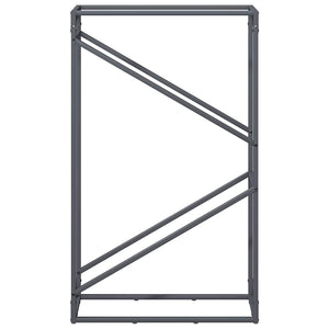 vidaXL Rastrelliera per Legna da Ardere Antracite 60x25x100 cm