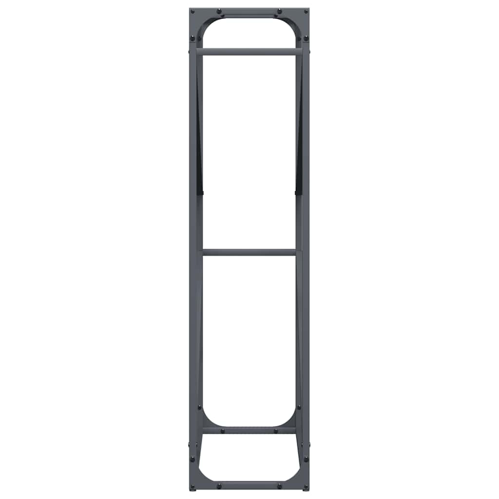 vidaXL Rastrelliera per Legna da Ardere Antracite 60x25x100 cm