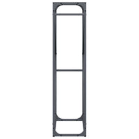 vidaXL Rastrelliera per Legna da Ardere Antracite 60x25x100 cm