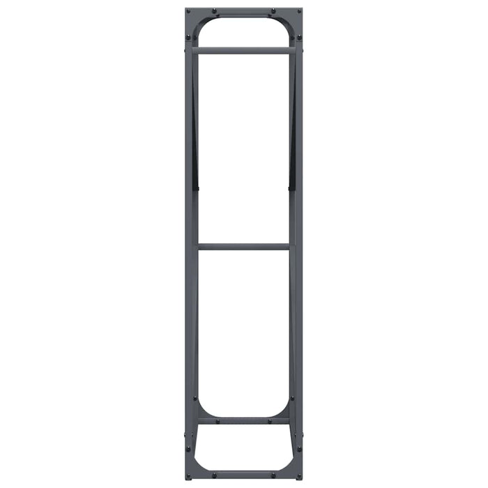 Rastrelliera per Legna da Ardere Antracite 60x25x100 cm 864329