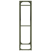Rastrelliera per Legna da Ardere Verde Oliva 60x25x100 cm