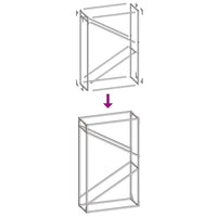 Rastrelliera per Legna da Ardere Verde Oliva 60x25x100 cm