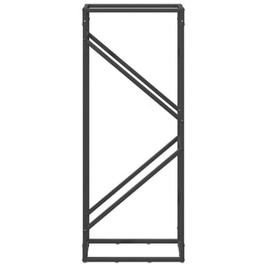 Rastrelliera per Legna da Ardere Nera 40x25x100 cm 864331