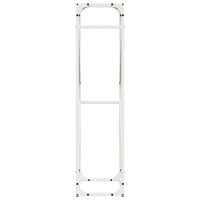Rastrelliera per Legna da Ardere-Portalegna Bianca 40x25x100 cm