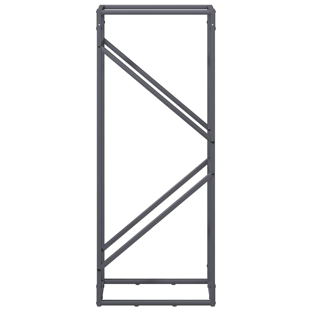Rastrelliera per Legna da Ardere-Portalegna Antracite 40x25x100 cm