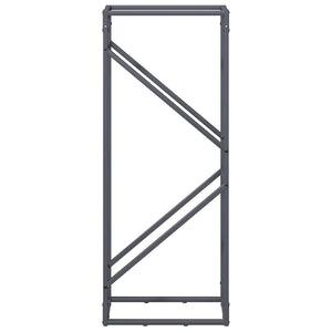 Rastrelliera per Legna da Ardere-Portalegna Antracite 40x25x100 cm