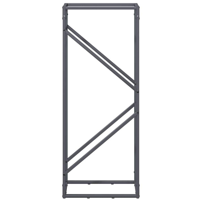 Rastrelliera per Legna da Ardere-Portalegna Antracite 40x25x100 cm