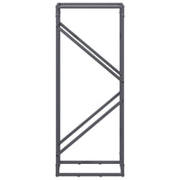 Rastrelliera per Legna da Ardere Antracite 40x25x100 cm 864333