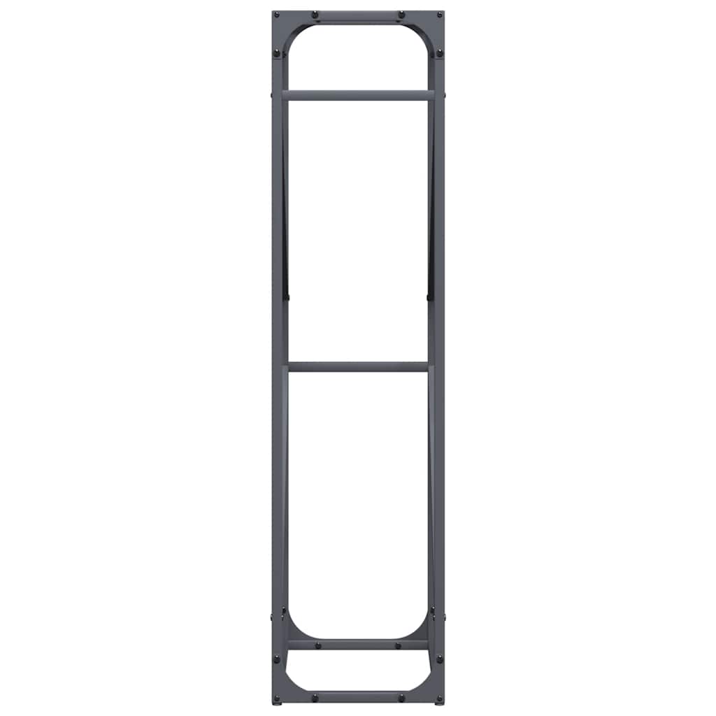 Rastrelliera per Legna da Ardere-Portalegna Antracite 40x25x100 cm