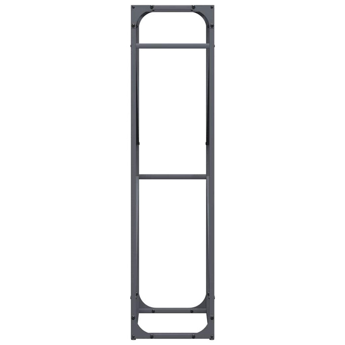 Rastrelliera per Legna da Ardere Antracite 40x25x100 cm 864333