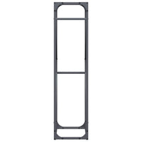 Rastrelliera per Legna da Ardere Antracite 40x25x100 cm