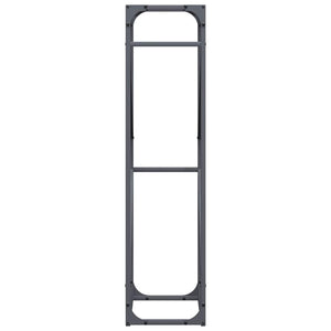 Rastrelliera per Legna da Ardere Antracite 40x25x100 cm