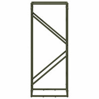 Rastrelliera per Legna da Ardere Verde Oliva 40x25x100 cm 864334