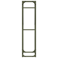 vidaXL Rastrelliera per Legna da Ardere Verde Oliva 40x25x100 cm