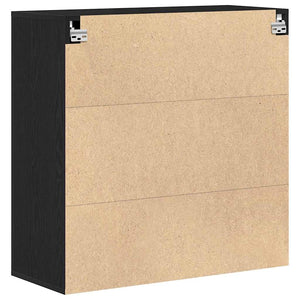 Armadietto a muro Rovere nero 80 x 33 x 80 cm Legno multistrato 862116